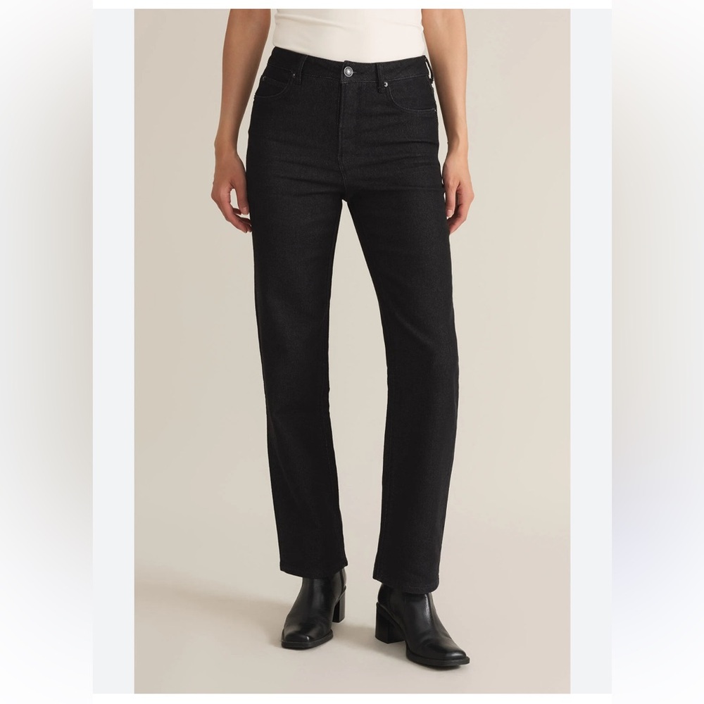 Z Supply Women's Black Straight Leg Jeans 24